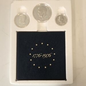 Silver Coin Set with Display Case